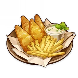 سمك وبطاطا مقلية